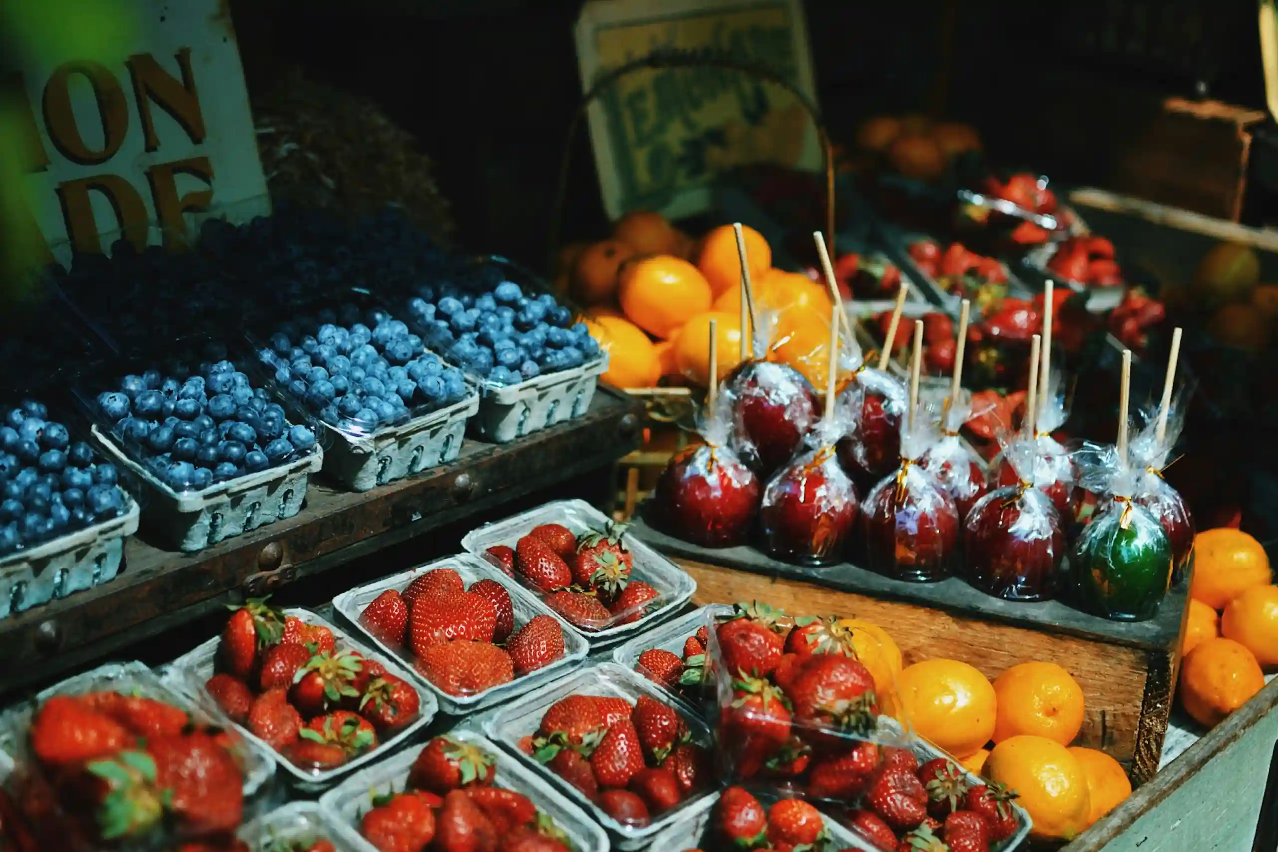 Farm produce ready for online sales